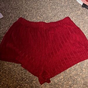 SHEIN High Waist Red Women's Shorts